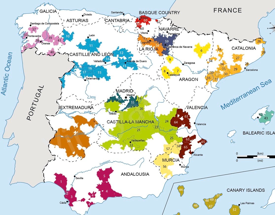 Wine regions