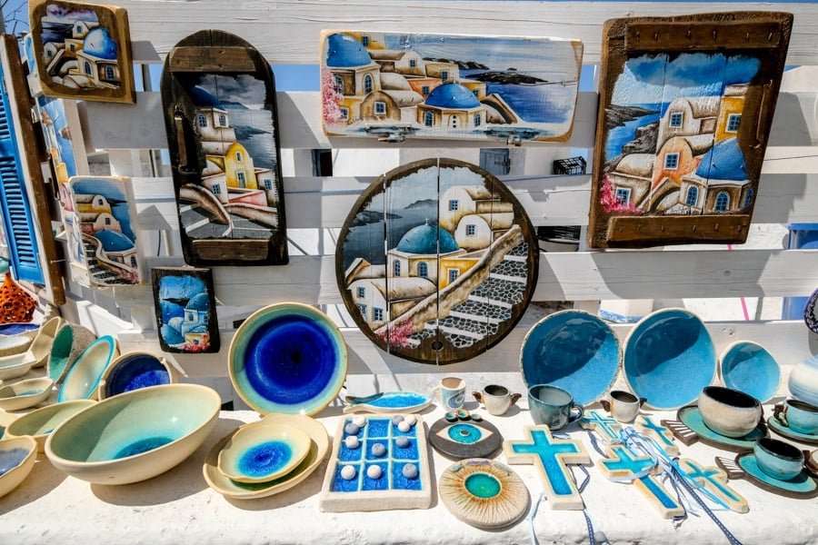 Shopping in Santorini