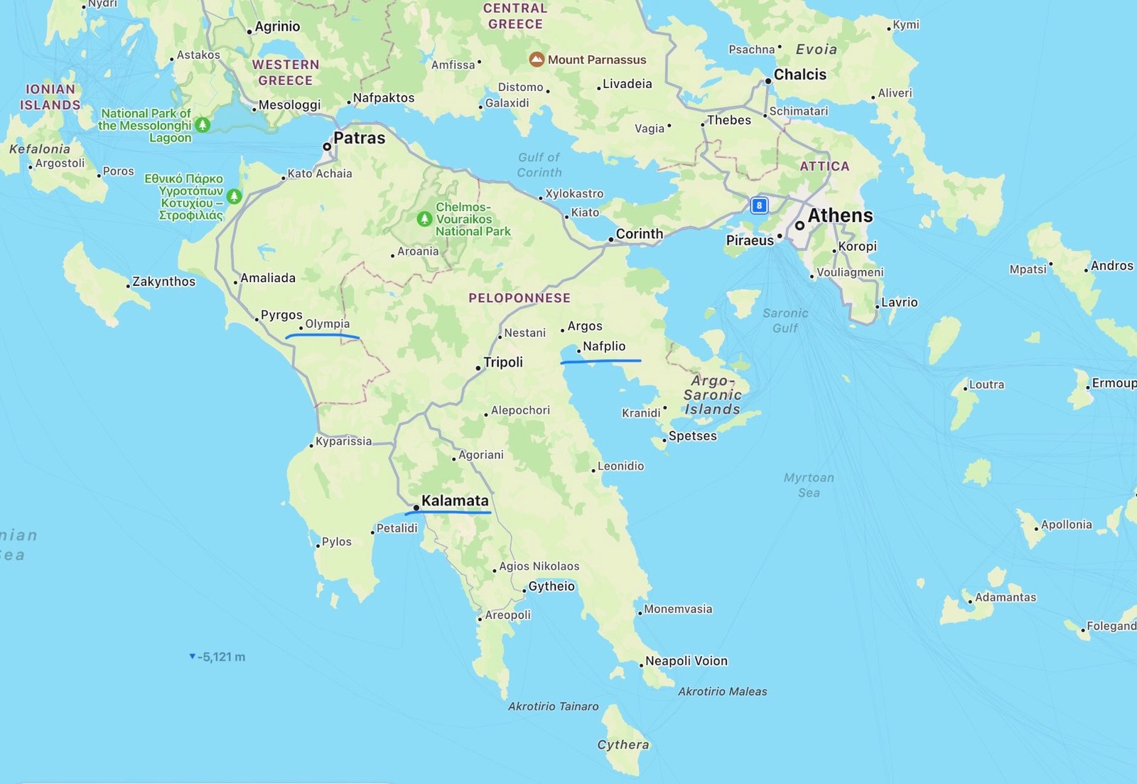 The Peloponnese